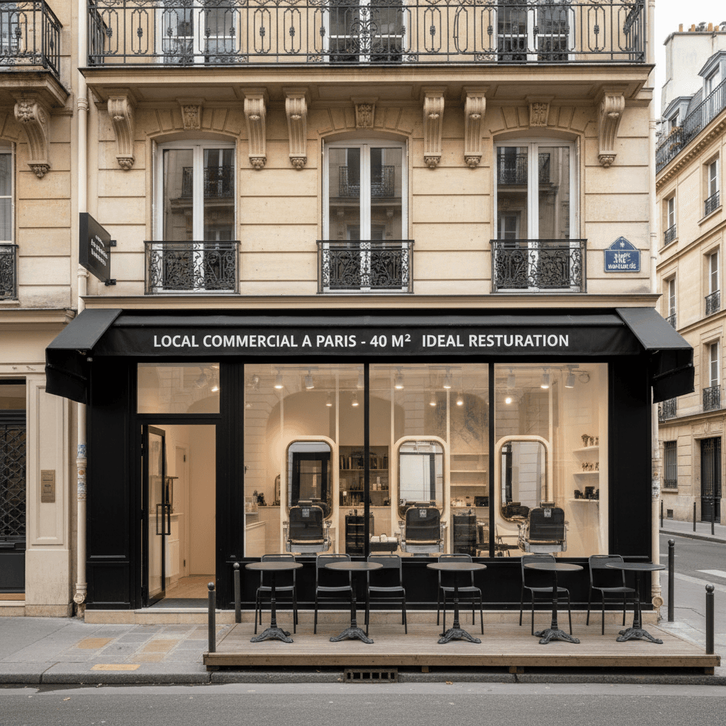 Local Commercial à Paris - 40 m² Idéal Restauration - Image 1