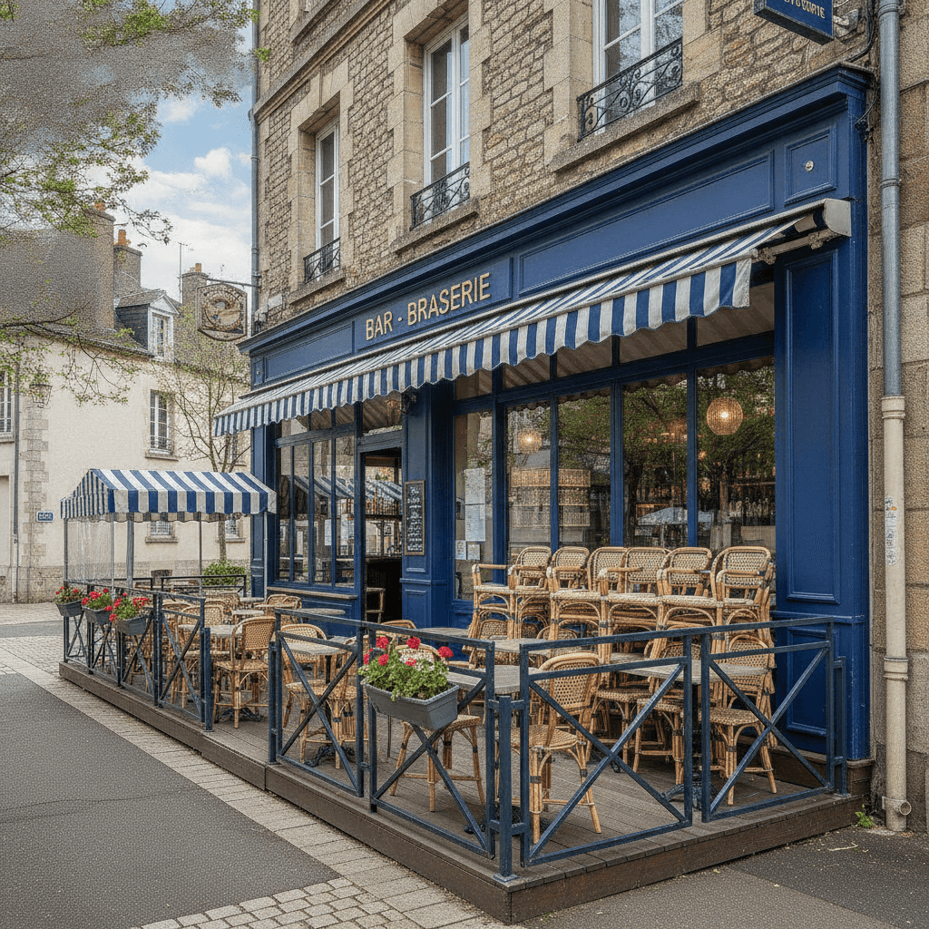 Bar-brasserie 95m² à Maromme : terrasse - licence IV - Image 1