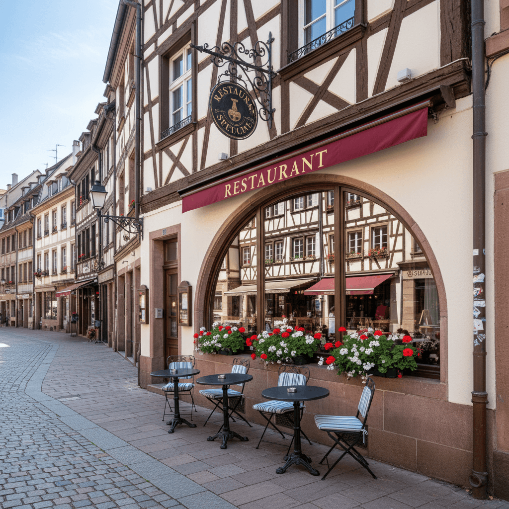 Restaurant 69m² à Strasbourg : terrasse - licence IV