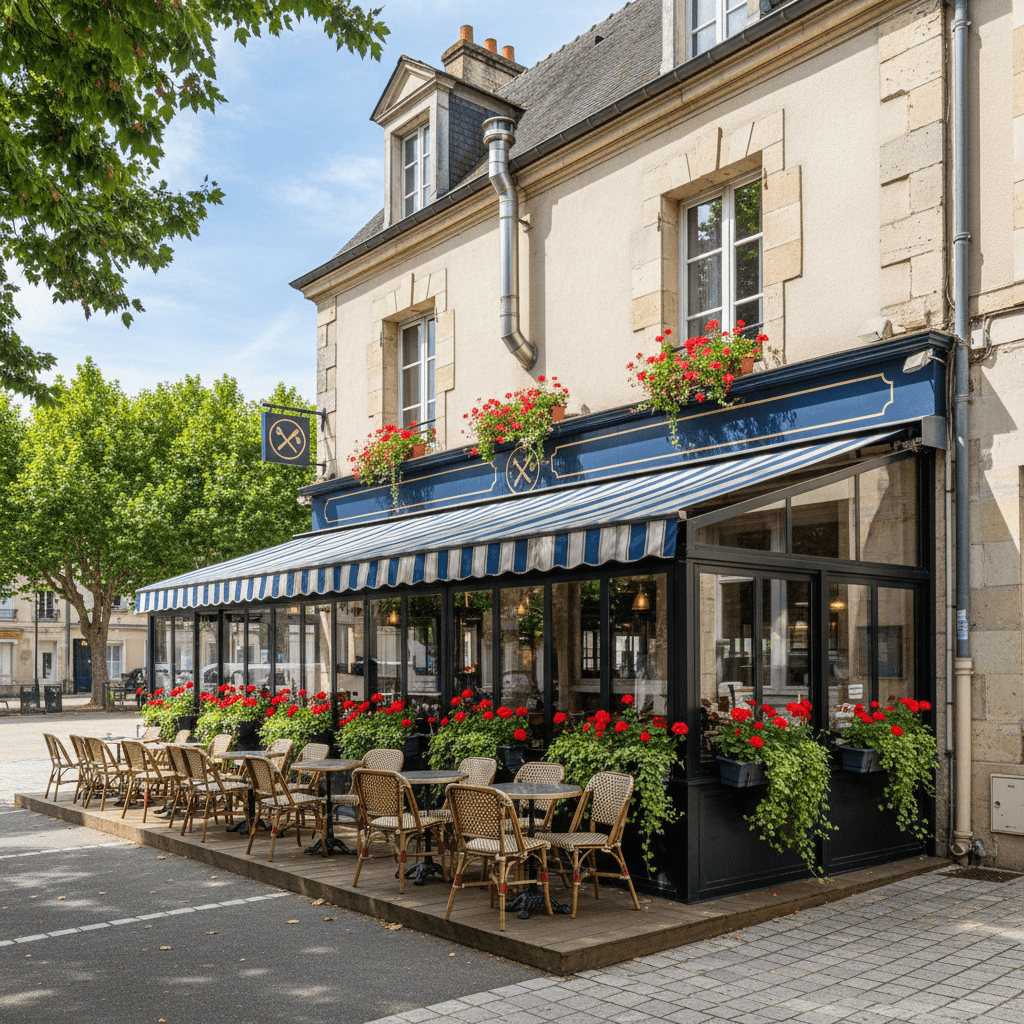 Restaurant à Agen : terrasse - extraction - Image 1
