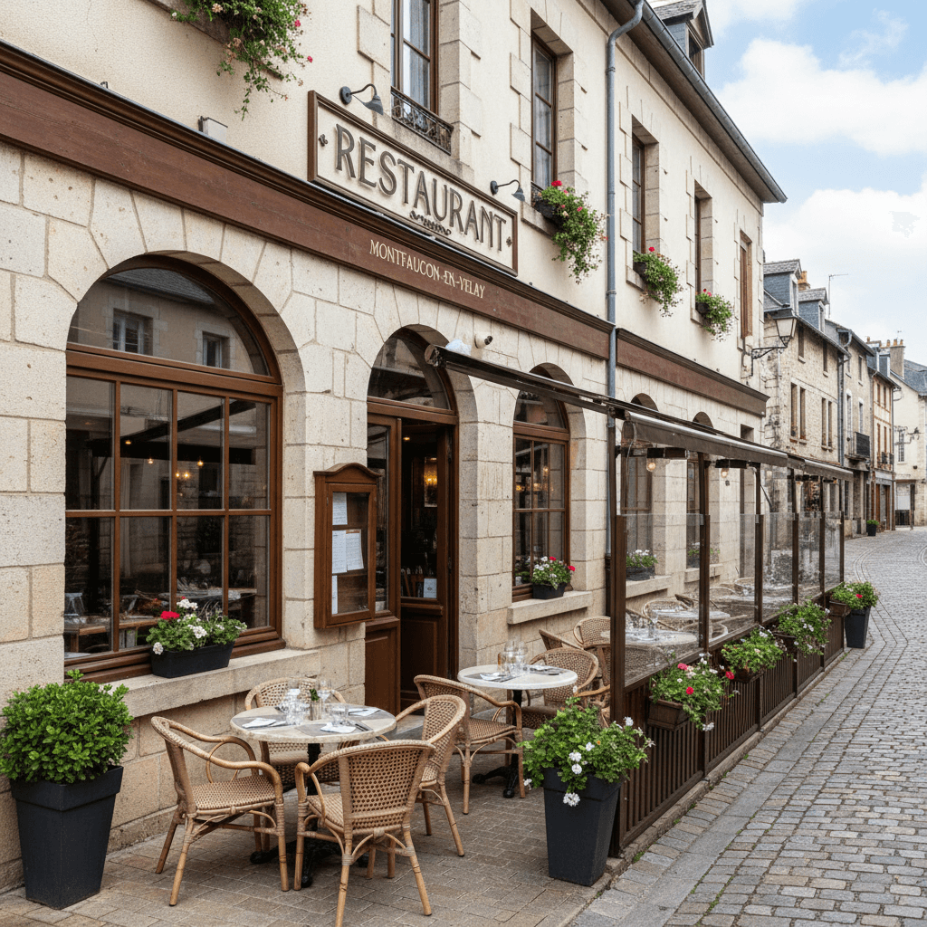 Restaurant 500m² à Montfaucon-En-Velay : terrasse - licence IV - Image 1