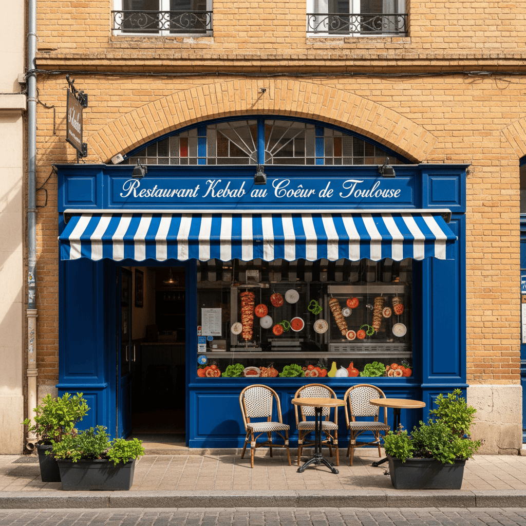 Fast-food 30m² à Toulouse : terrasse - licence IV