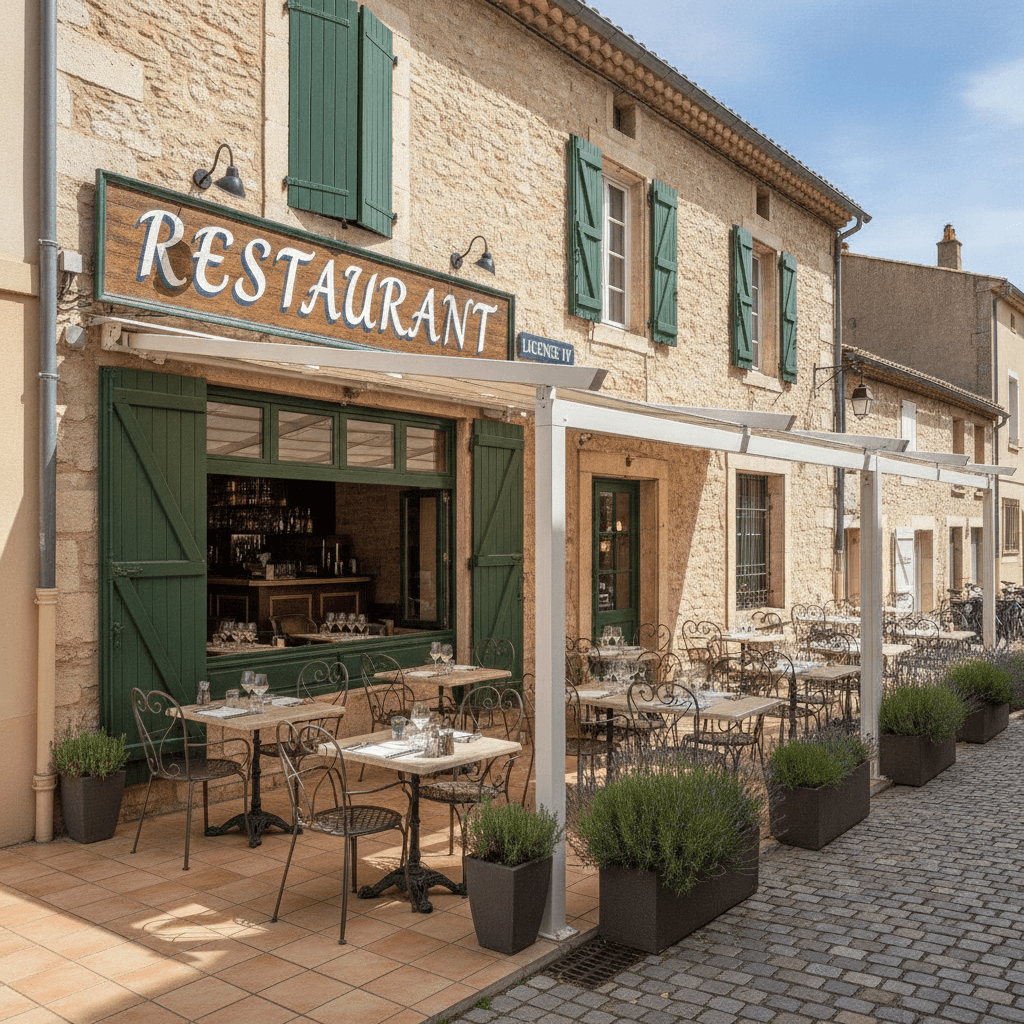 Restaurant 200m² à Pertuis : terrasse - licence IV - Image 1