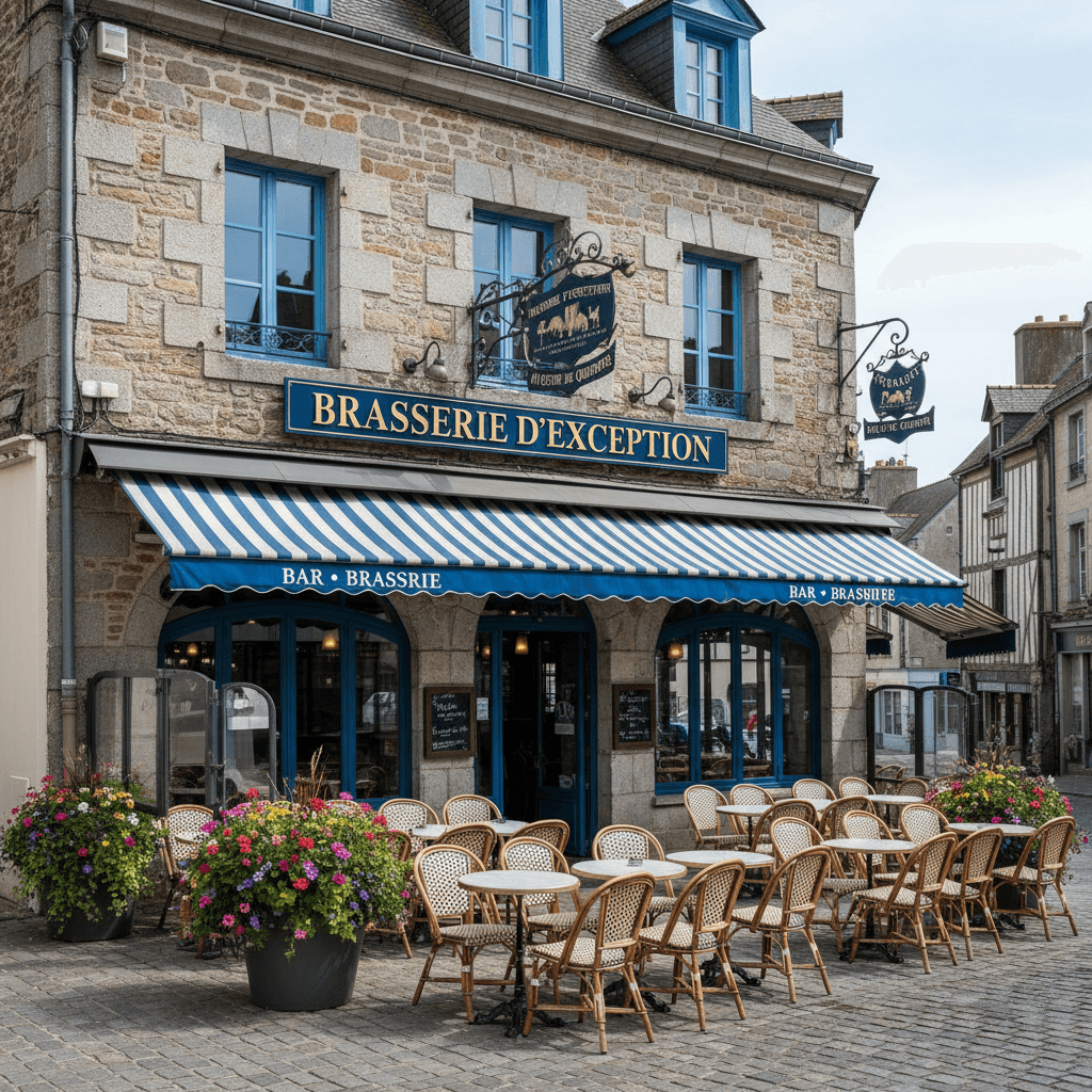 Bar-brasserie à Quimper : terrasse - licence IV - Image 1