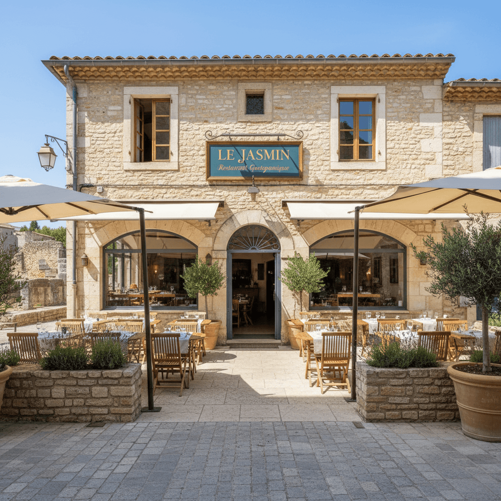 Restaurant 110m² à Vaison-La-Romaine : terrasse - extraction - Image 1