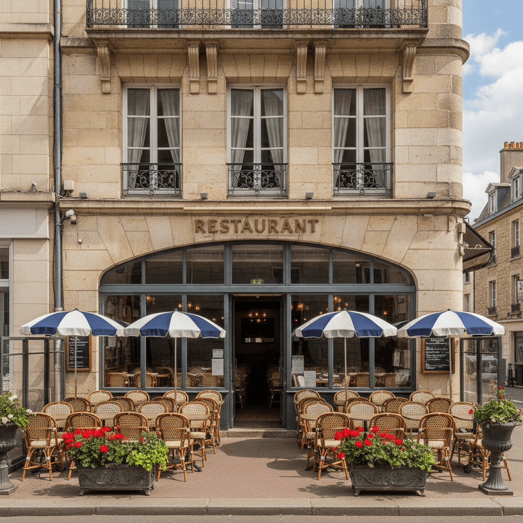 Restaurant 190m² à Boulogne-Sur-Mer : terrasse - extraction - Image 1