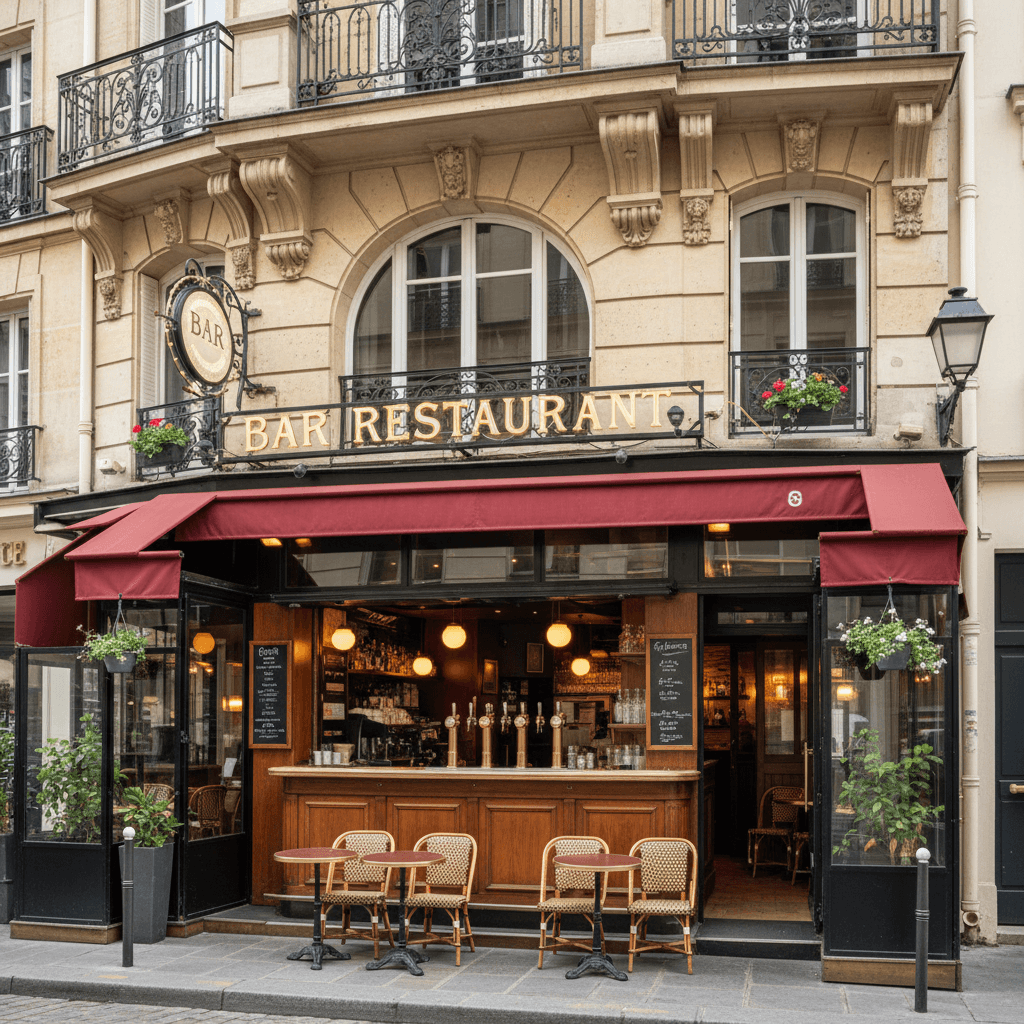 Bar-restaurant 40 couverts à Paris : licence IV - extraction