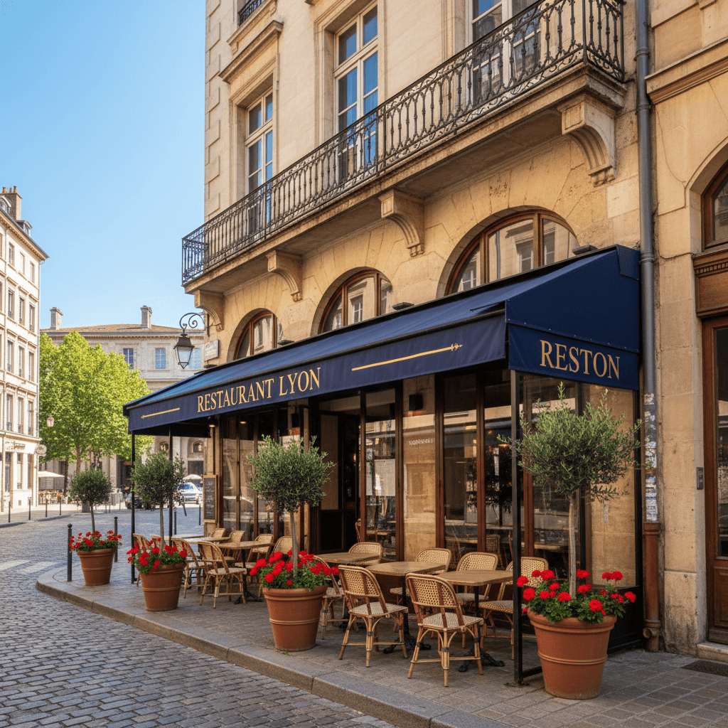 Restaurant 127m² à Lyon : terrasse - licence IV