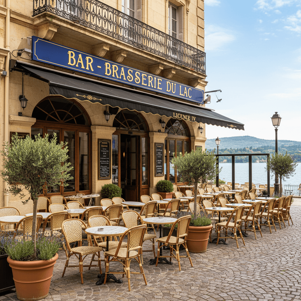 Bar-brasserie 210m² à Montpellier : terrasse - licence IV