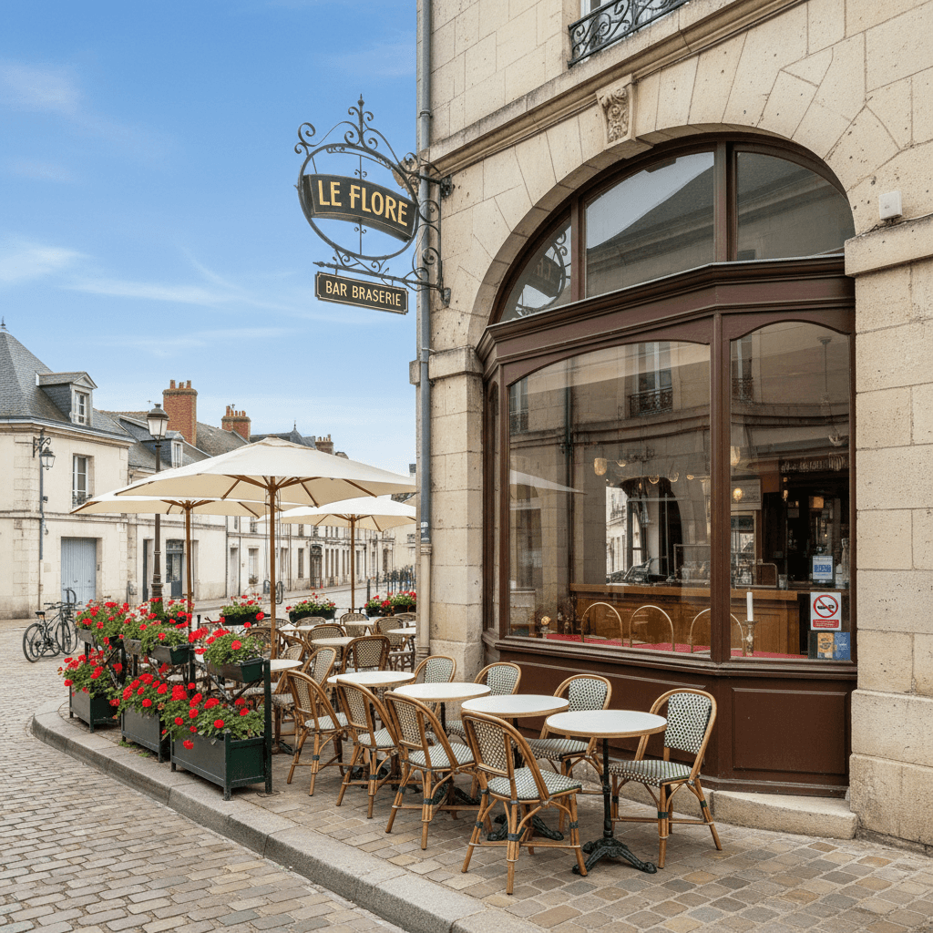 Bar-brasserie 98m² à Chalais : terrasse - licence IV - Image 1
