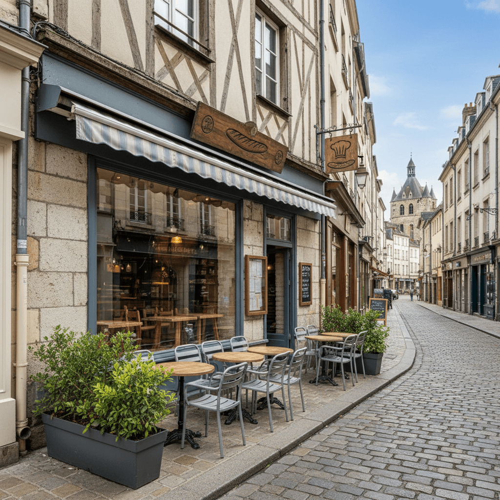 Fast-food 105m² à Rouen : terrasse