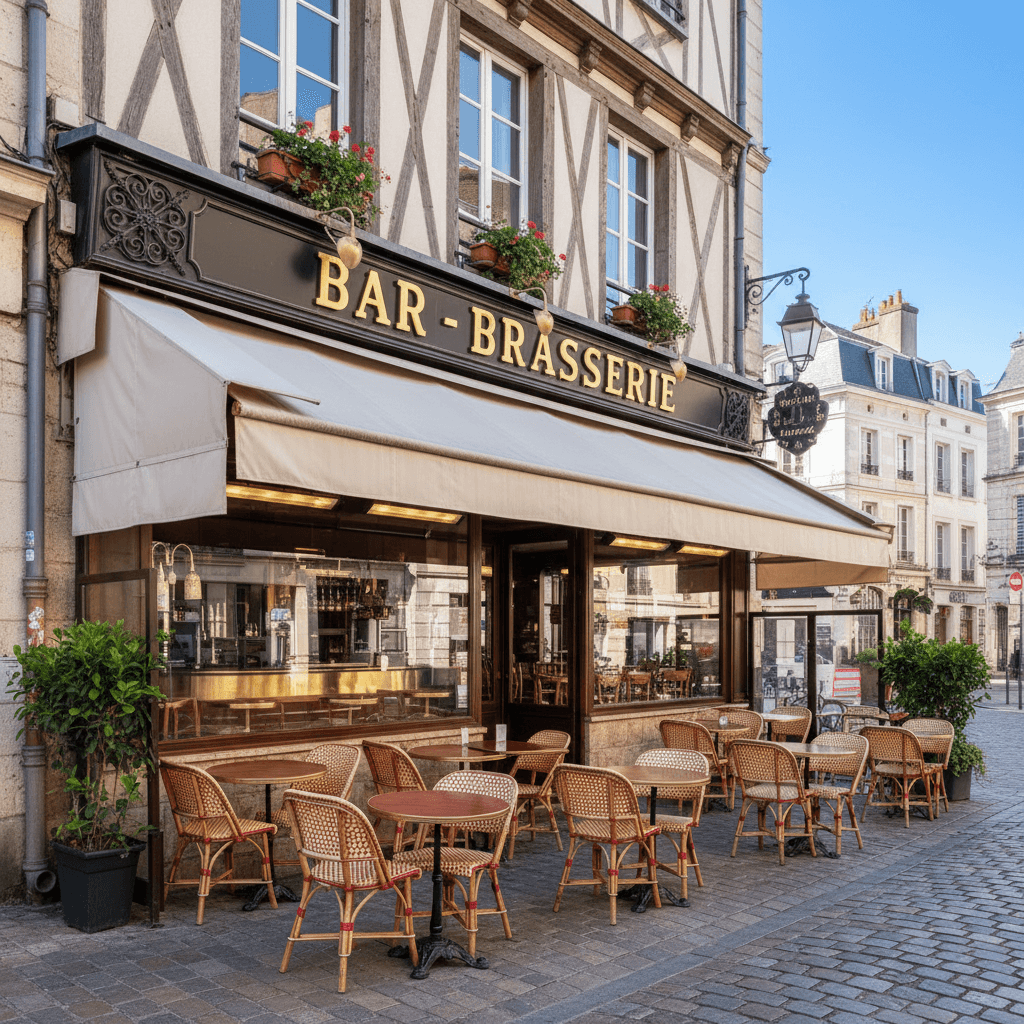 Bar-brasserie 80m² à Rouen : licence IV