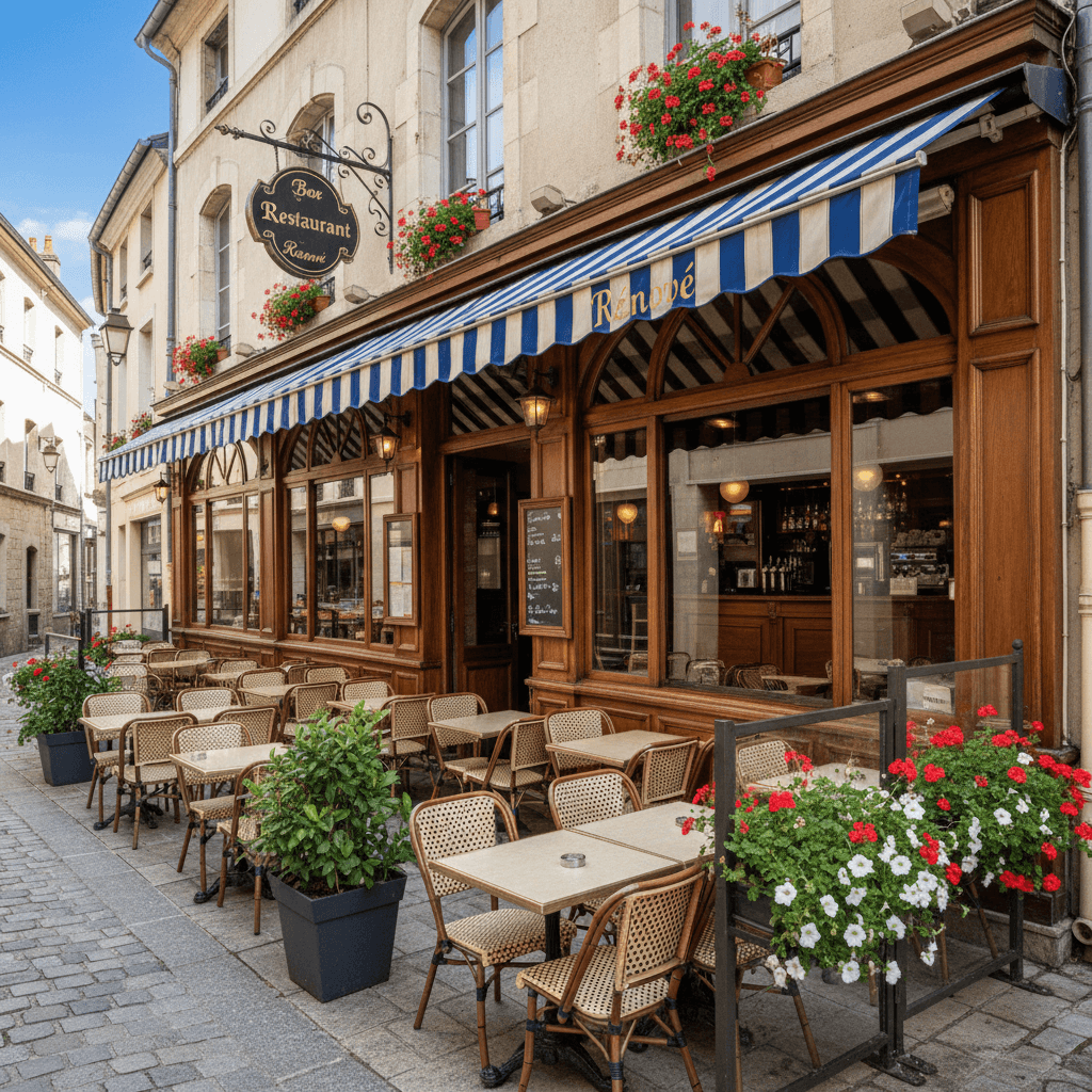 Bar-brasserie 430m² à Saint-Laurent-De-Mure : terrasse - licence IV - Image 1