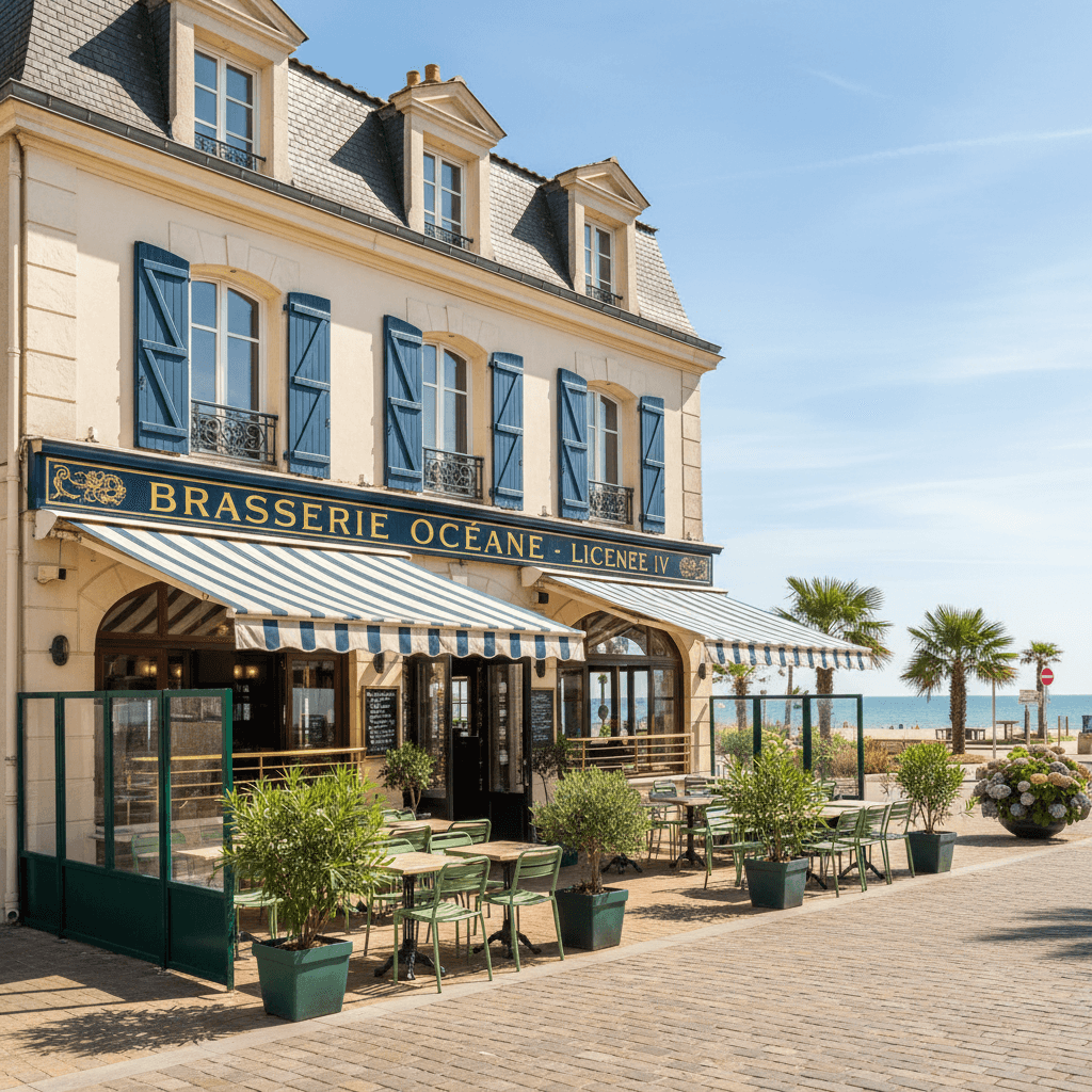 Bar-brasserie 425m² à Biscarrosse : terrasse - licence IV - Image 1