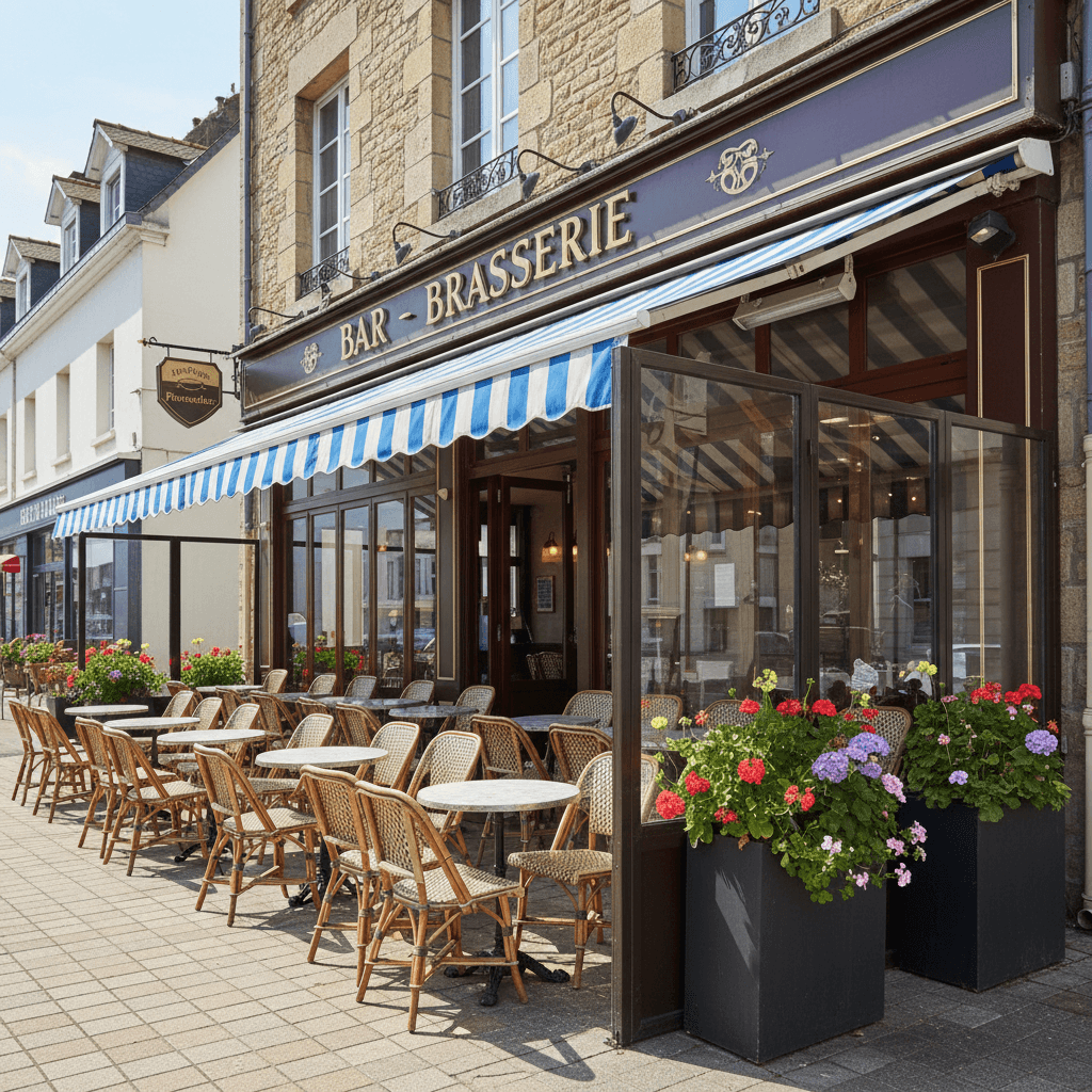 Bar-brasserie 480m² à Pornichet : terrasse - licence IV - Image 1