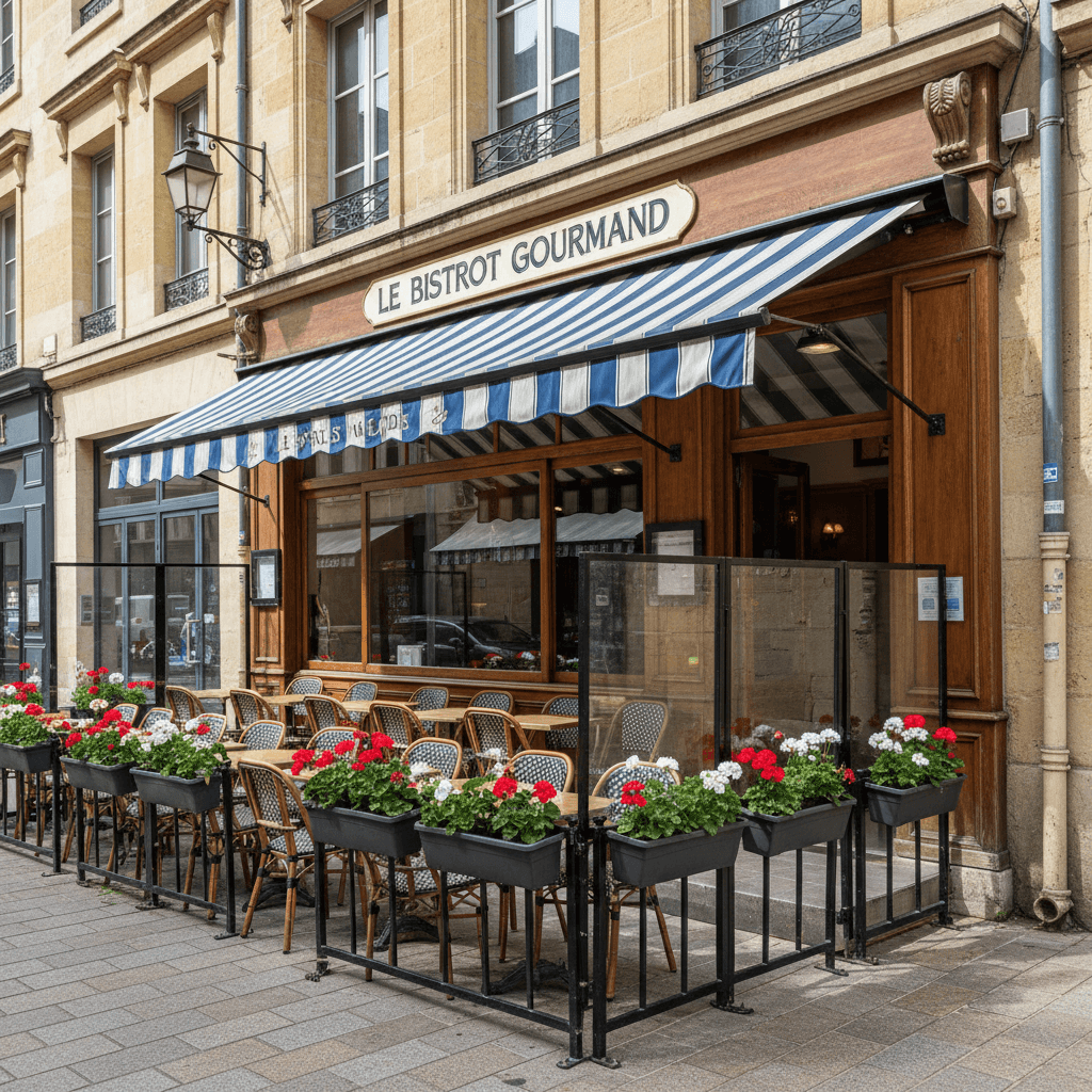 Fast-food 200m² à Bordeaux : terrasse - licence IV