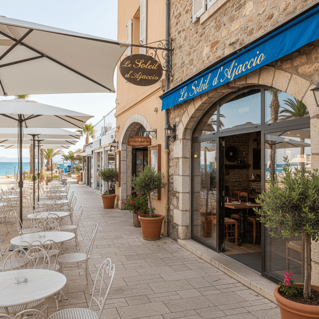 Restaurant 46m² à Ajaccio : terrasse - Image 1