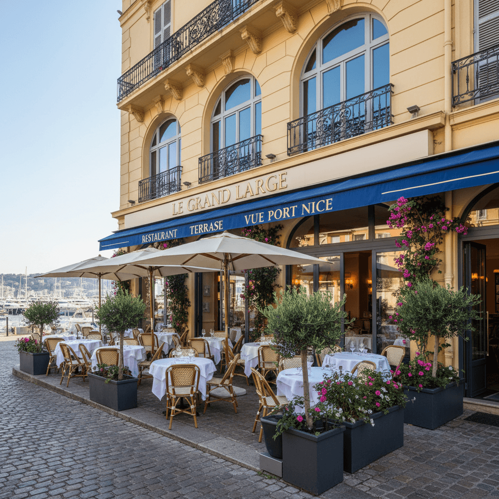 Restaurant à Nice : terrasse - licence IV