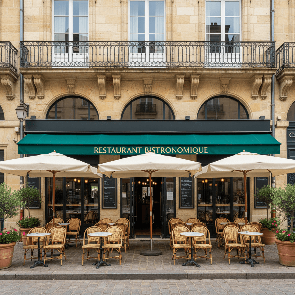 Restaurant à Bordeaux : terrasse - extraction