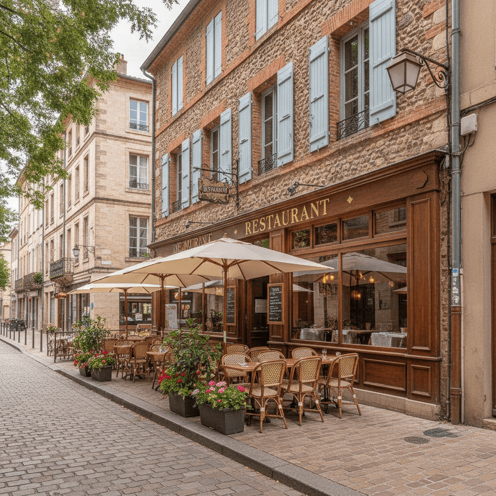 Restaurant 184m² à Toulouse : terrasse - extraction