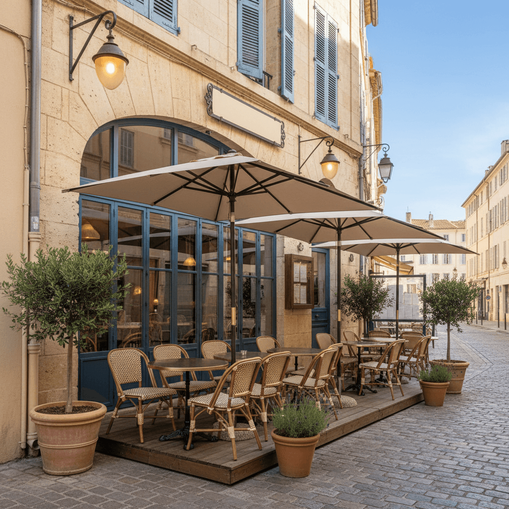 Restaurant 100m² à Marseille : terrasse - licence IV