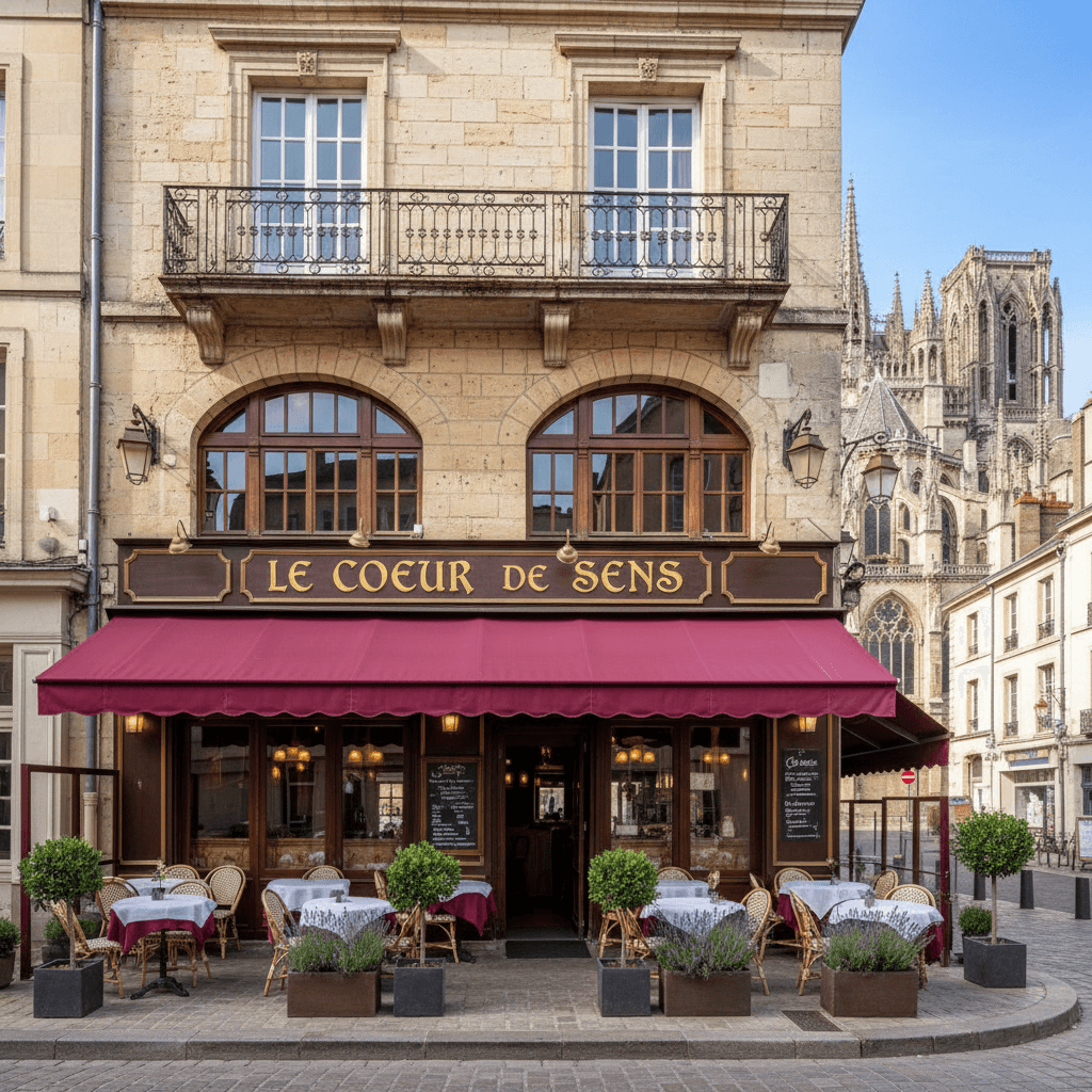 Restaurant à Sens : terrasse - licence IV - Image 1