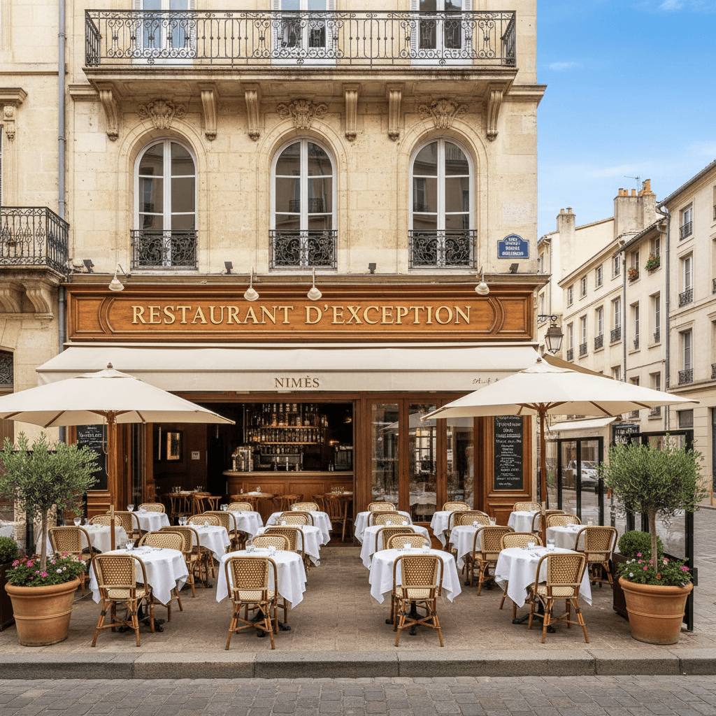 Restaurant 300m² à Nîmes : terrasse - licence IV - Image 1