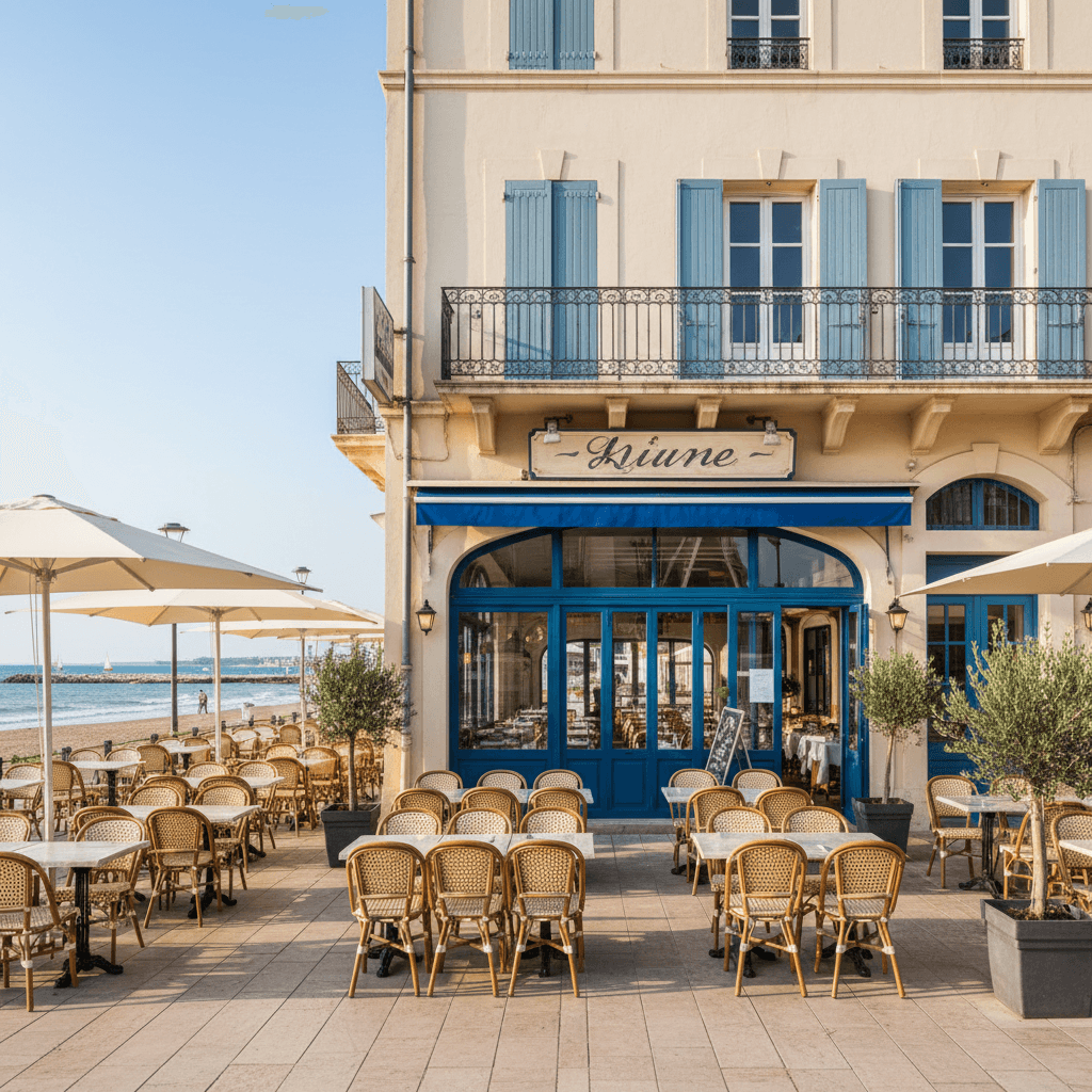 Restaurant 100m² à Palavas-Les-Flots : terrasse - licence IV - Image 1