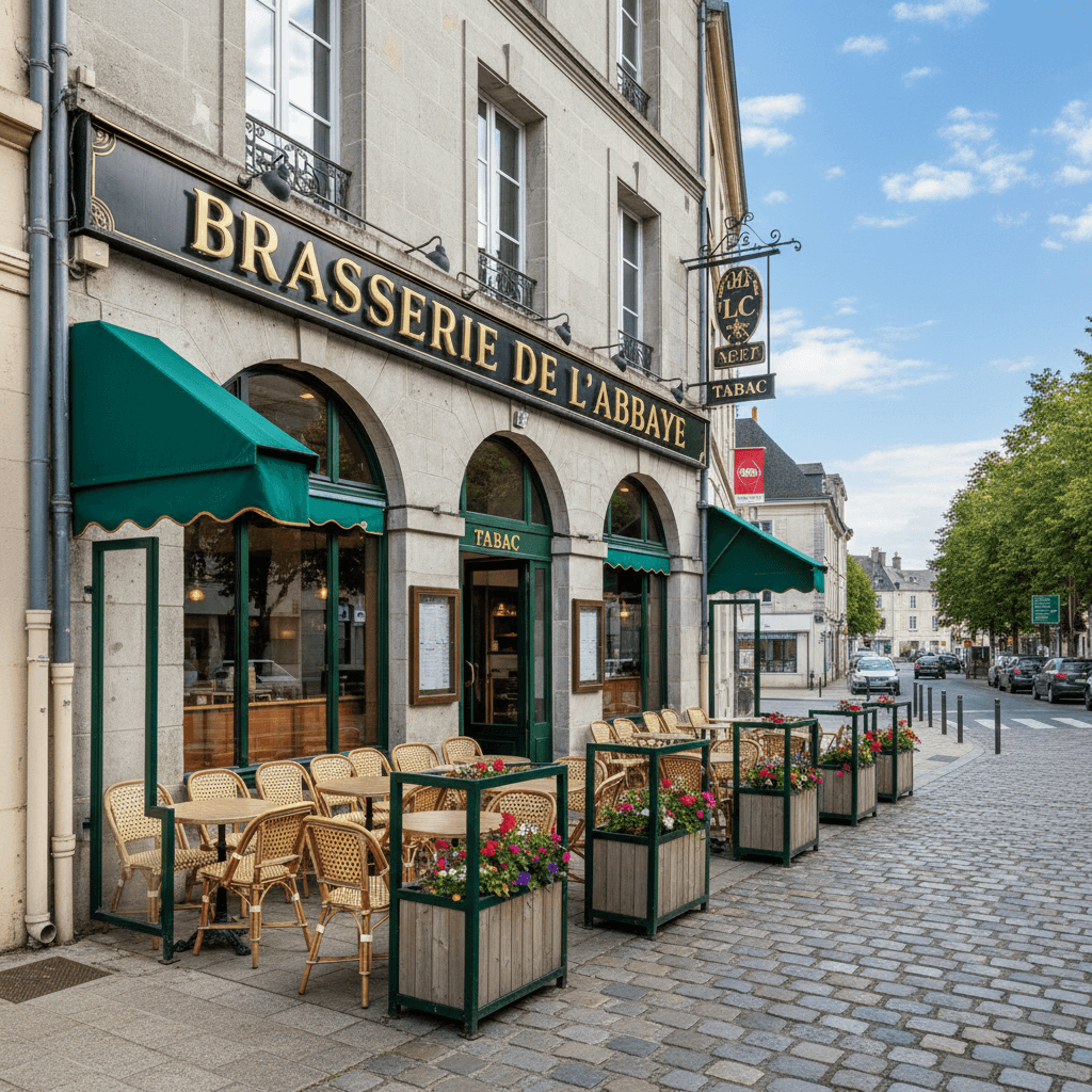 Bar-brasserie à Saint-Lô : terrasse - licence IV - Image 1