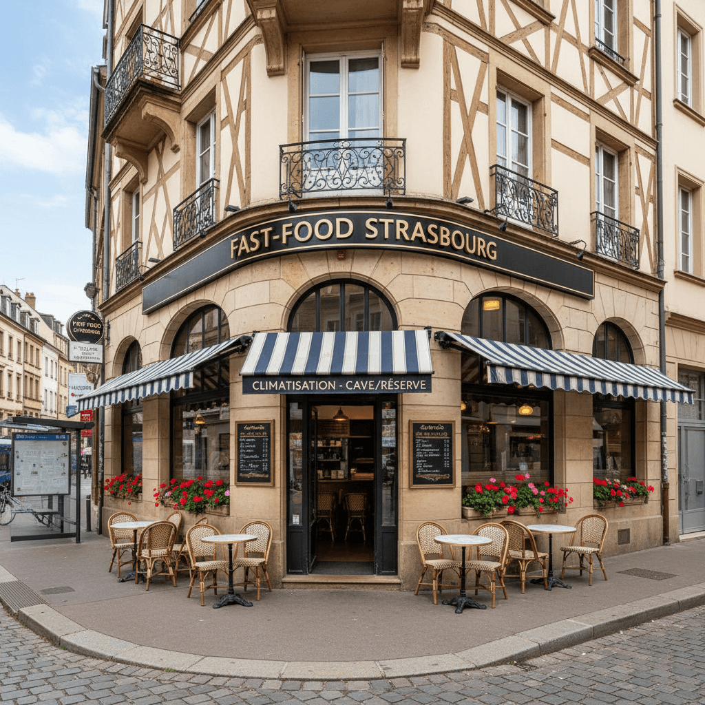 Fast-food à Strasbourg : climatisation - cave/réserve