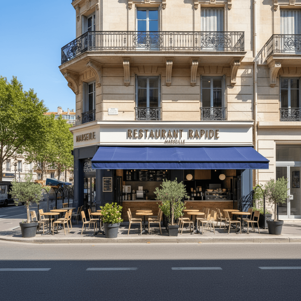 Fast-food 160m² à Marseille : terrasse - licence IV - Image 1