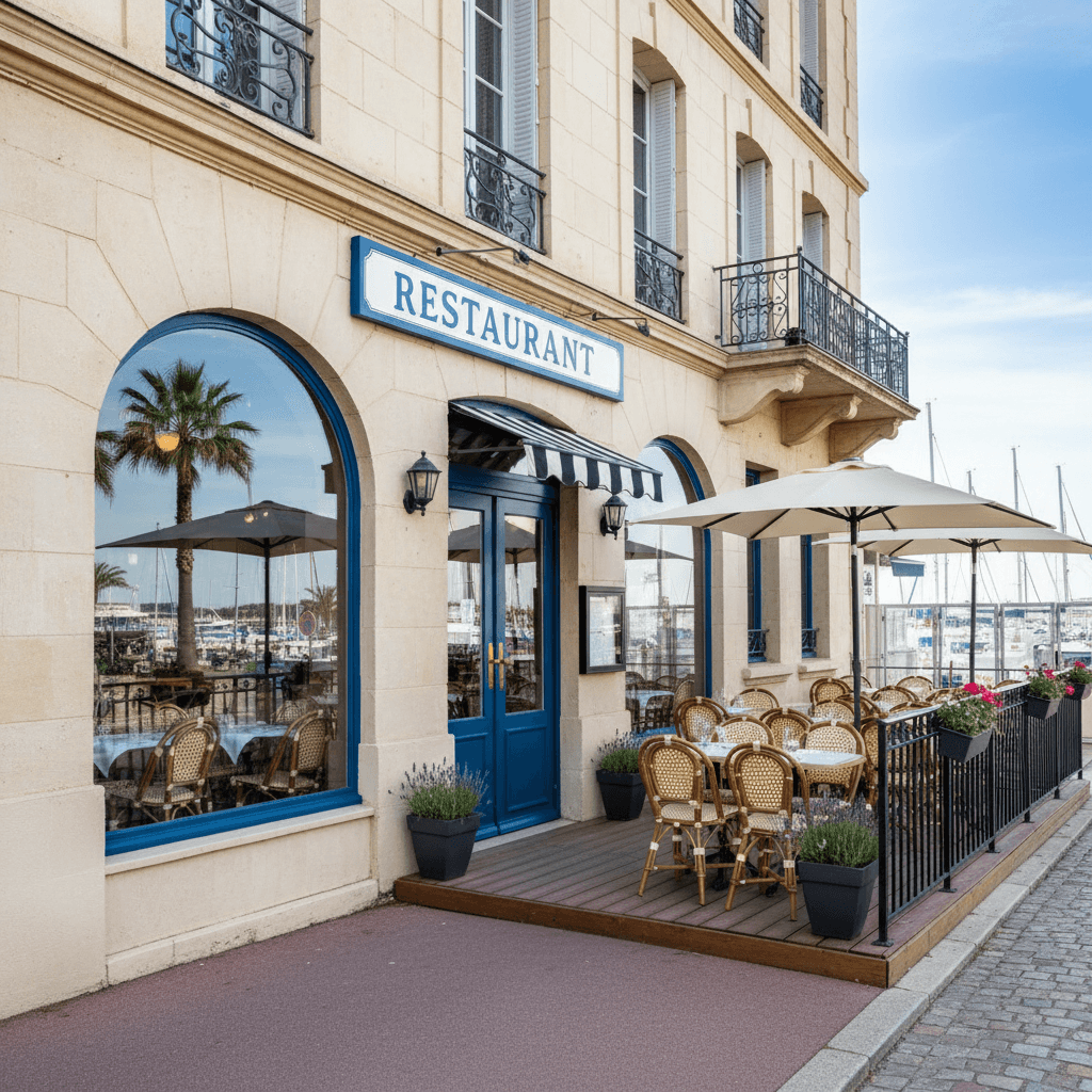Restaurant 80m² à Saint-Laurent-Du-Var : terrasse - licence IV - Image 1