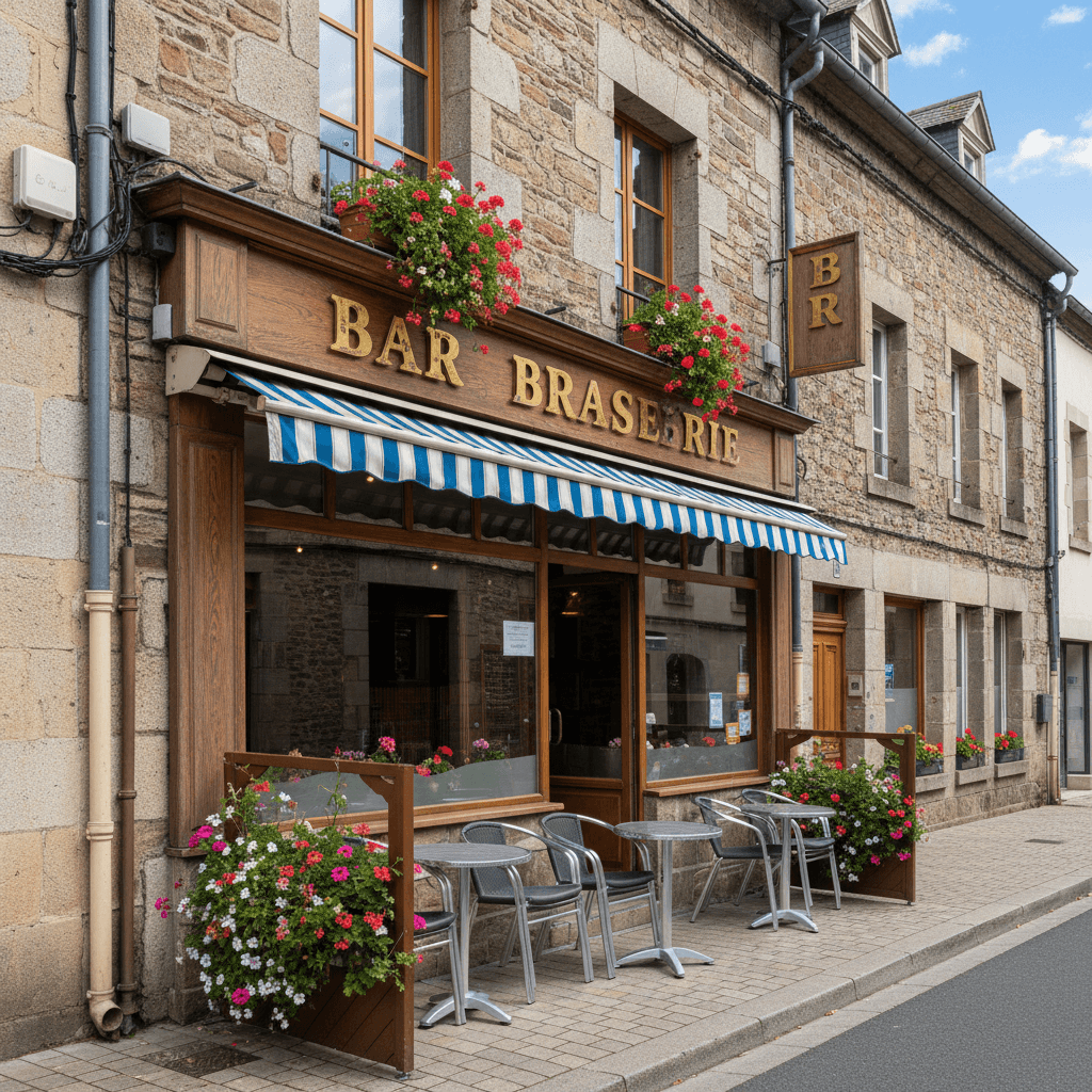 Bar-brasserie 350m² à Thiers : terrasse - licence IV - Image 1