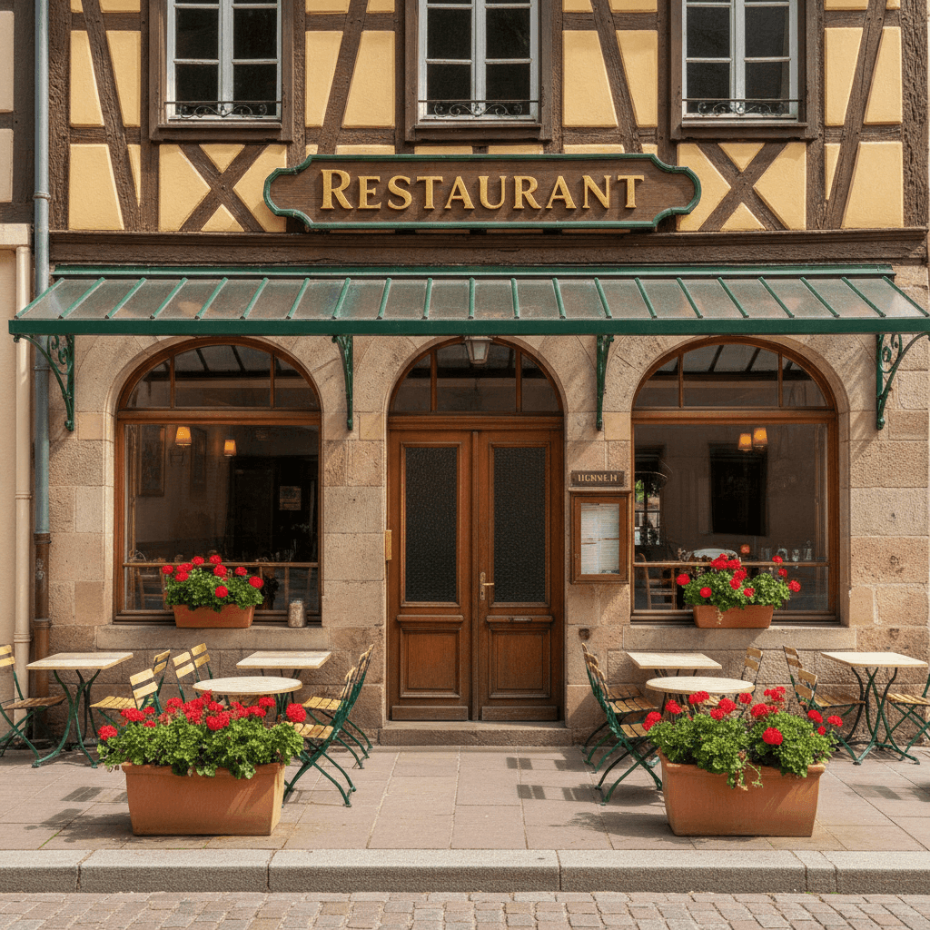 Restaurant à Schiltigheim : terrasse - licence IV - Image 1
