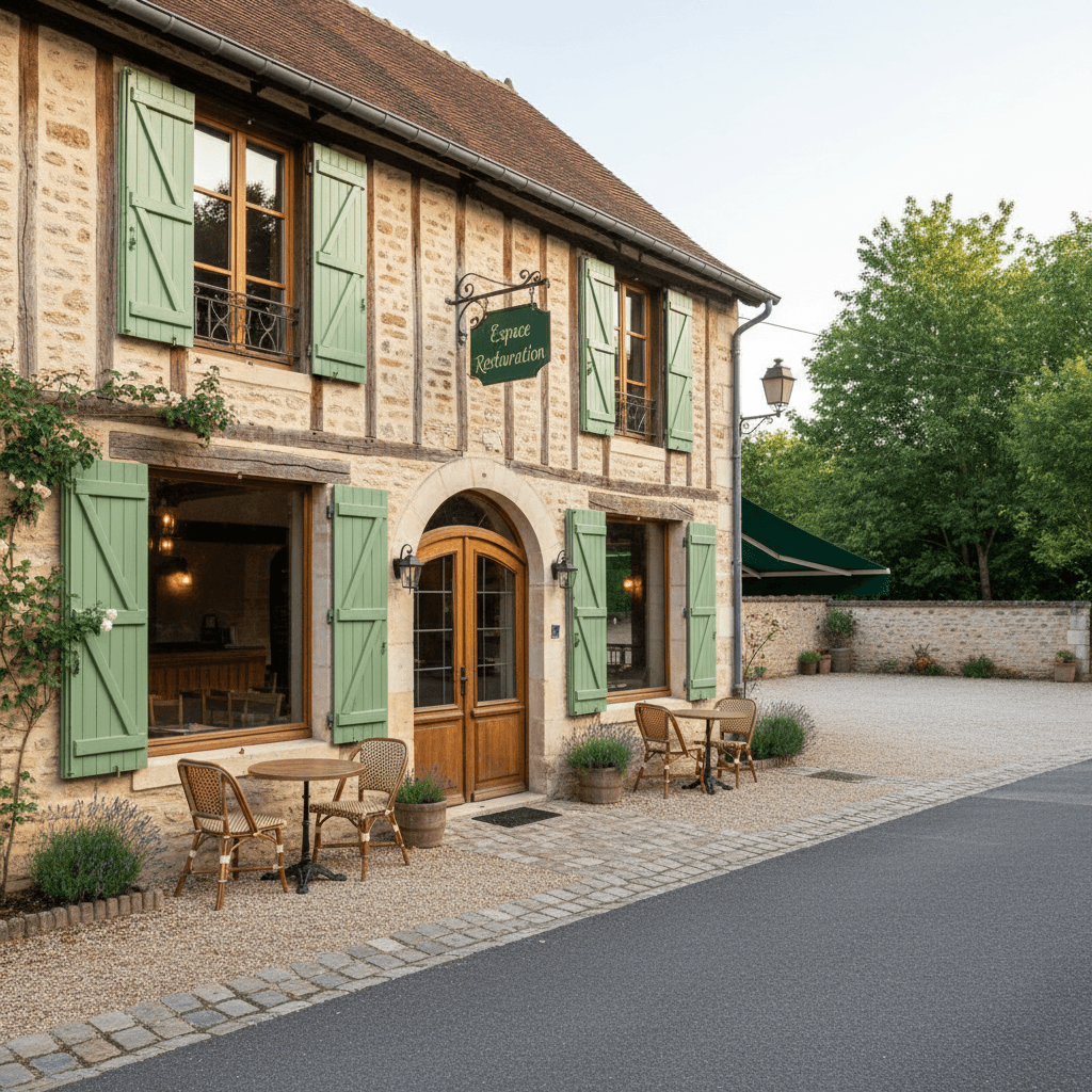 Restaurant 220m² à Laussou : terrasse - licence IV - Image 1