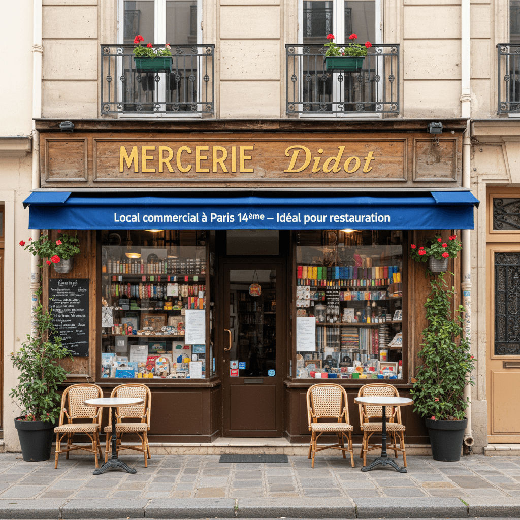 Local commercial à Paris 14ème - Idéal pour restauration - Image 1