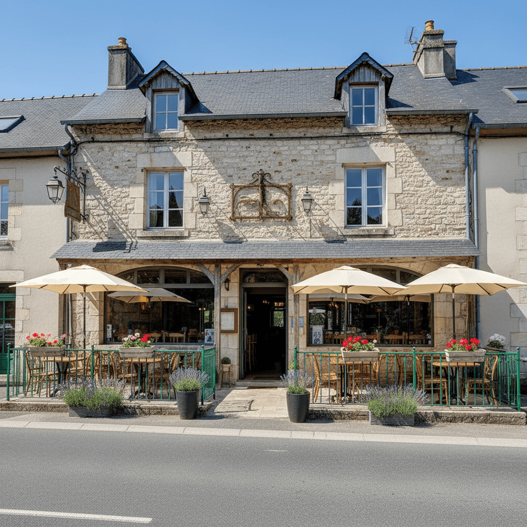Restaurant 200m² à Chaspuzac : terrasse - licence IV