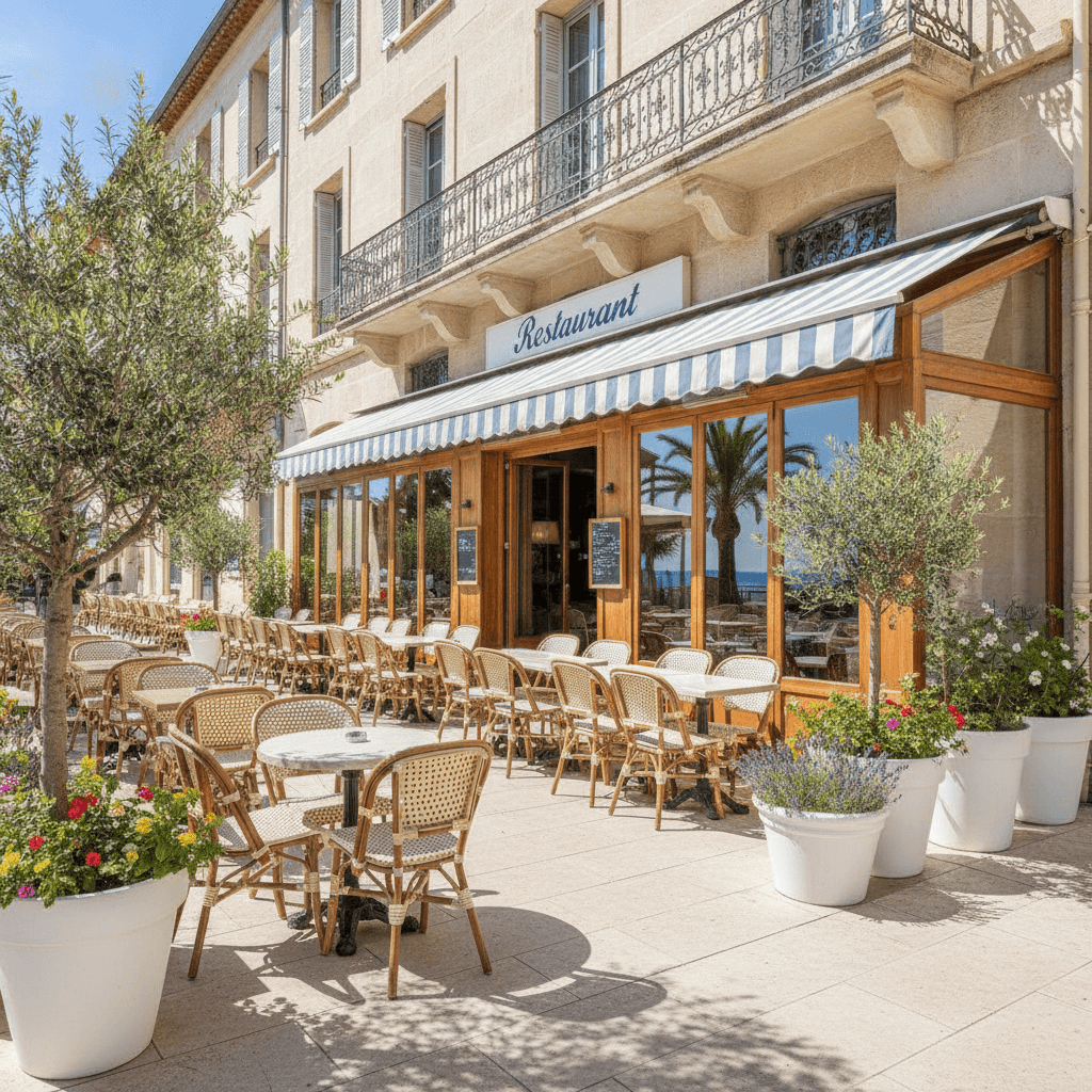 Restaurant 140m² à Sainte-Maxime : terrasse - licence IV - Image 1