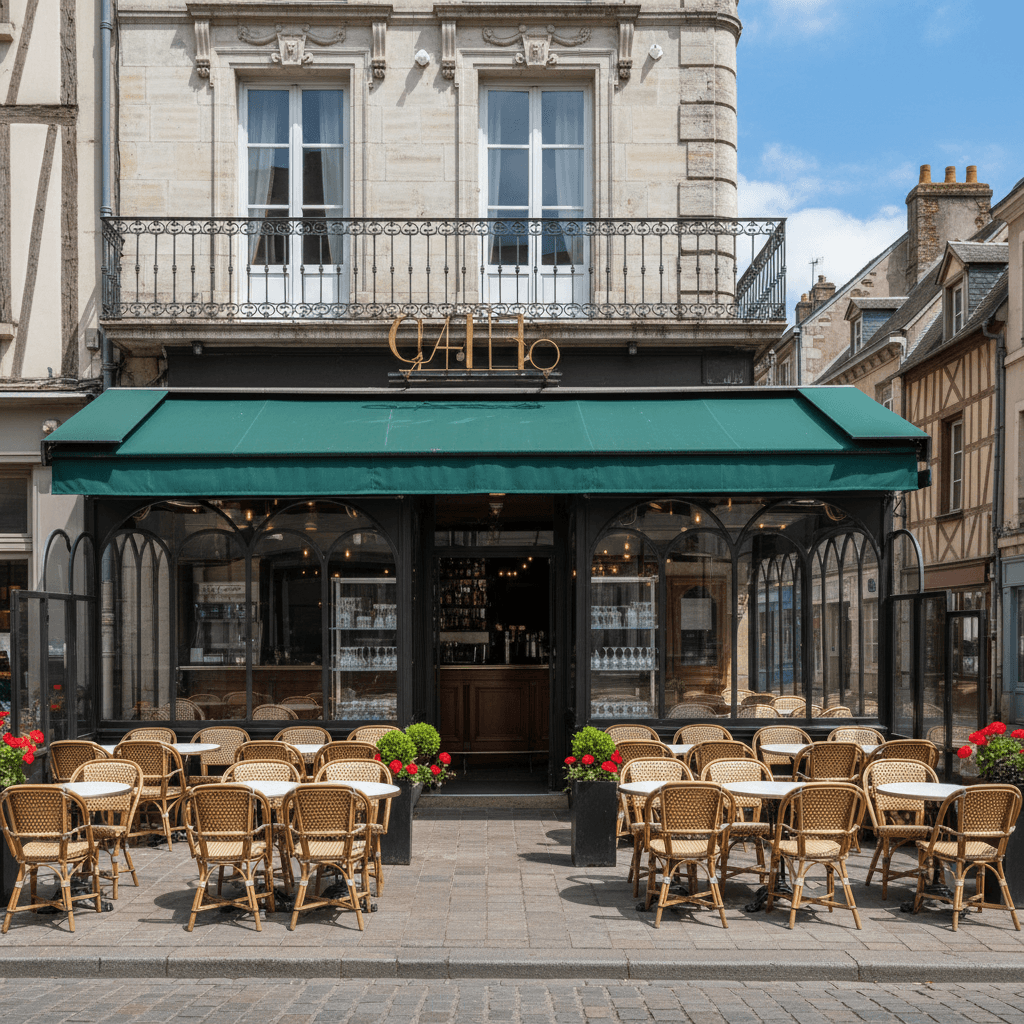 Bar-brasserie 200m² à Rouen : terrasse - licence IV