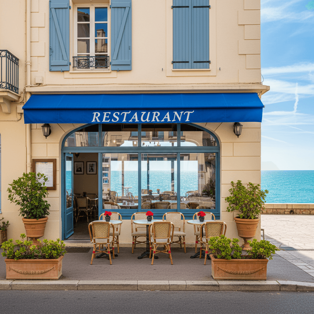 Restaurant 140m² à Cagnes-Sur-Mer : terrasse - licence IV - Image 1