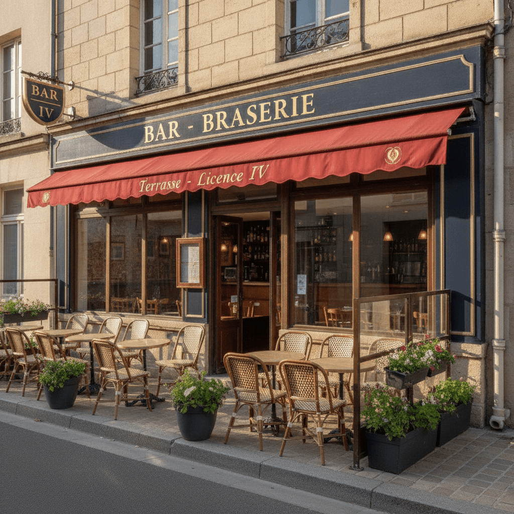 Bar-brasserie à Aube : terrasse - licence IV - Image 1