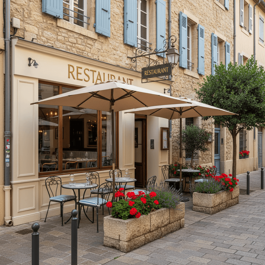 Restaurant 42m² à Antibes : terrasse - extraction - Image 1