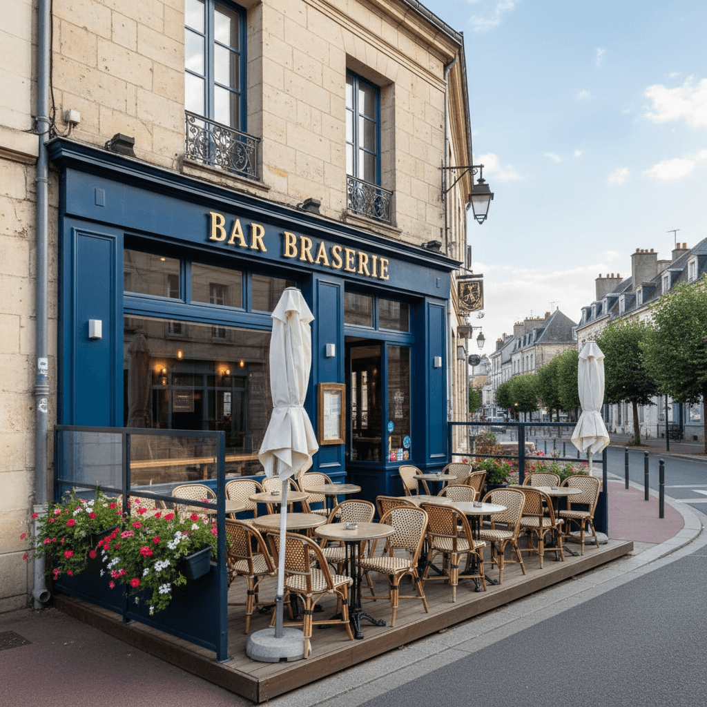 Bar-brasserie à Caen : terrasse - licence IV - Image 1