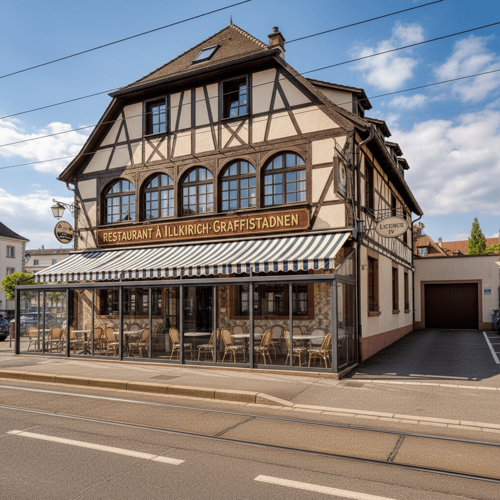 Restaurant à Illkirch-Graffenstaden : terrasse - licence IV - Image 1