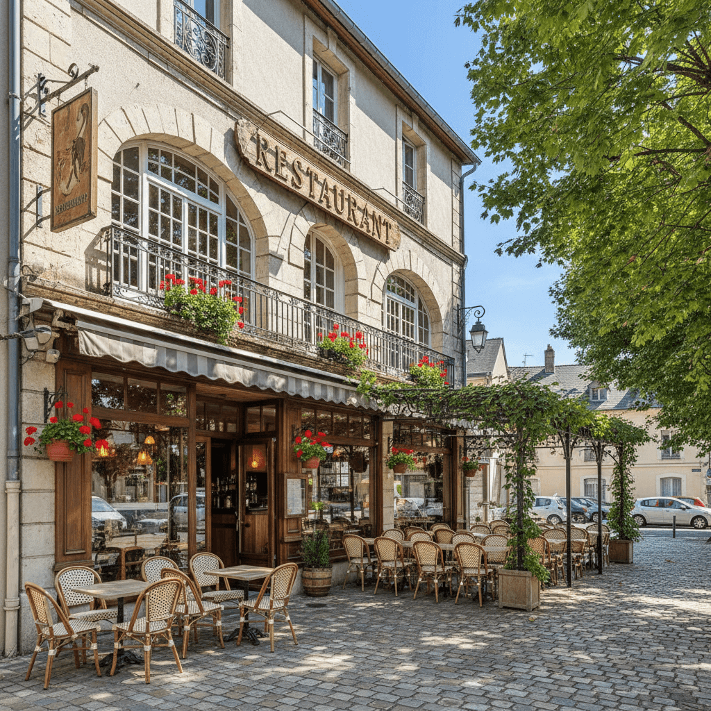 Restaurant à L'Arbresle : terrasse - licence IV - Image 1