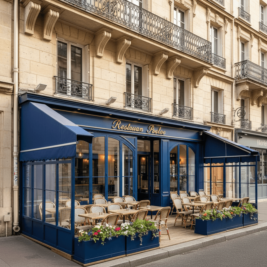 Restauration sans nuisance (Pas de conduit, réchauffage) 20 couverts à Levallois-Perret : terrasse - Image 1