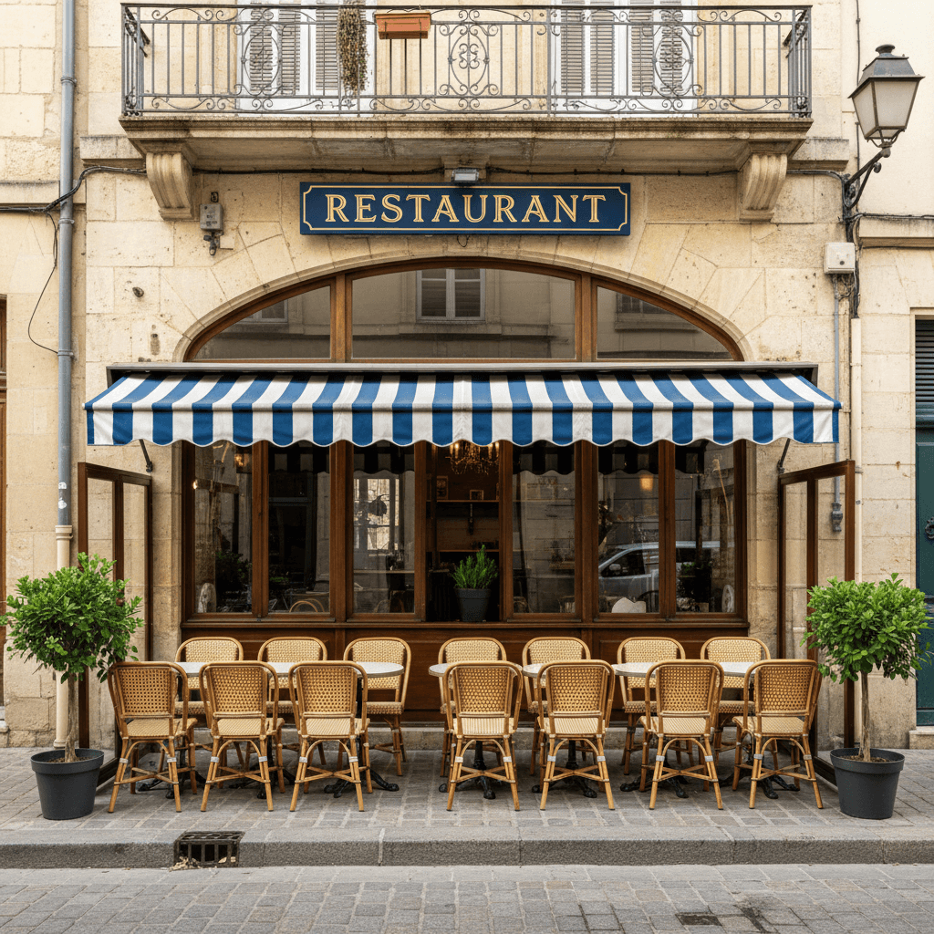 Restaurant à Alès : terrasse - extraction - Image 1