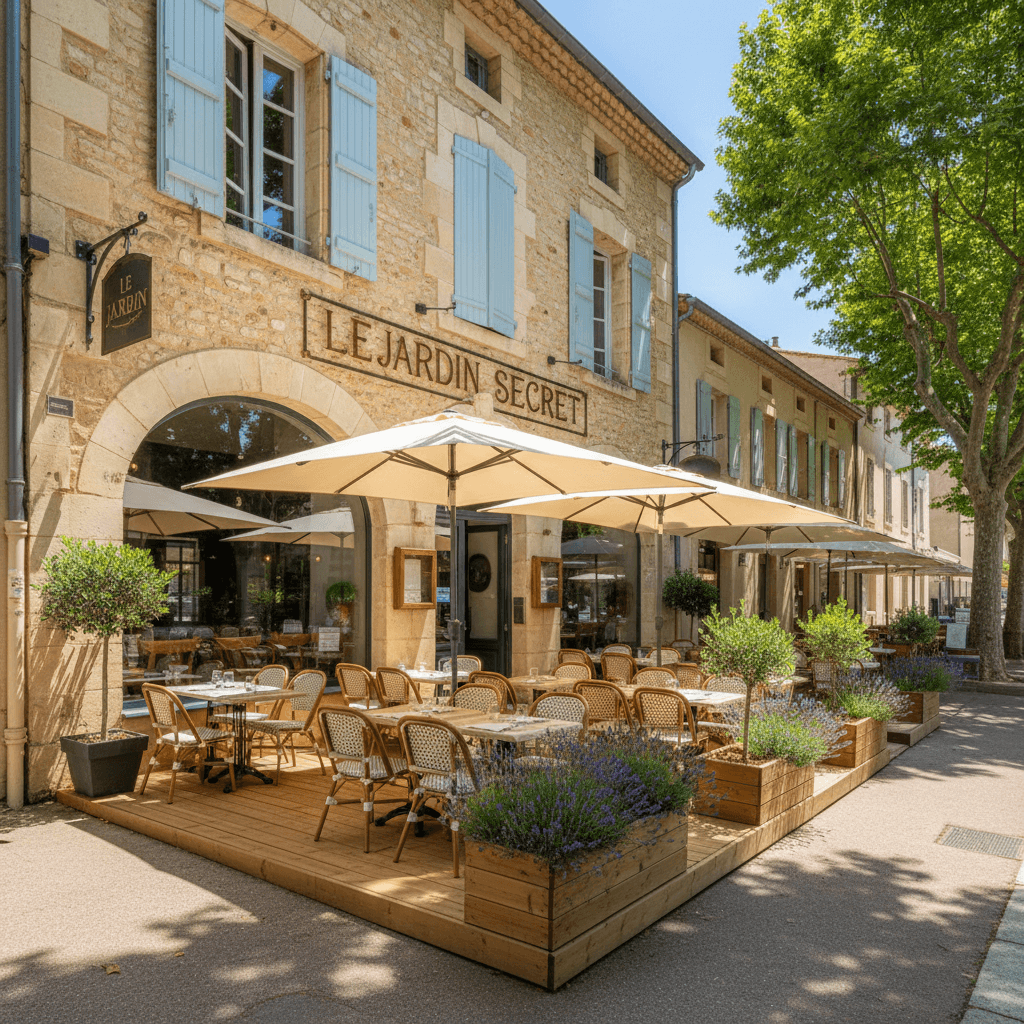 Restaurant 230m² à Lattes : terrasse - extraction - Image 1