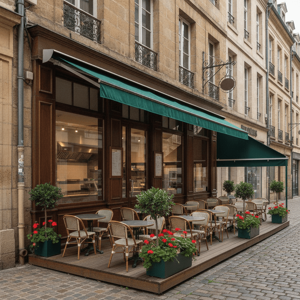 Fast-food 40m² à Nantes : terrasse - cuisine équipée - Image 1