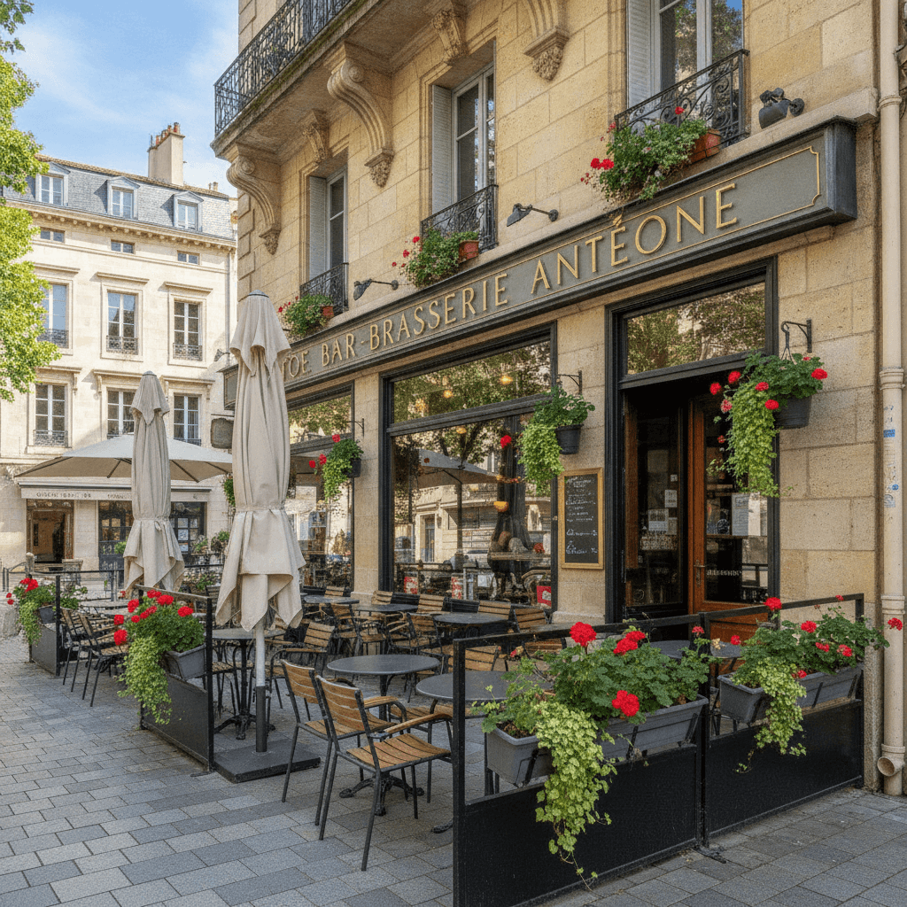 Bar-brasserie 60m² à Montpellier : terrasse - licence IV